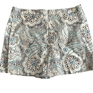Floral Patterned Women's Skort